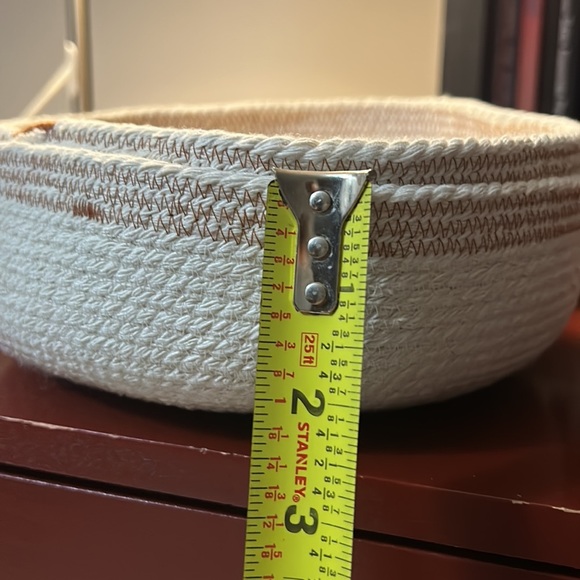 DESK essentials rope bowls for the tidy mommy in orange and white. 7 pieces - Picture 9 of 12